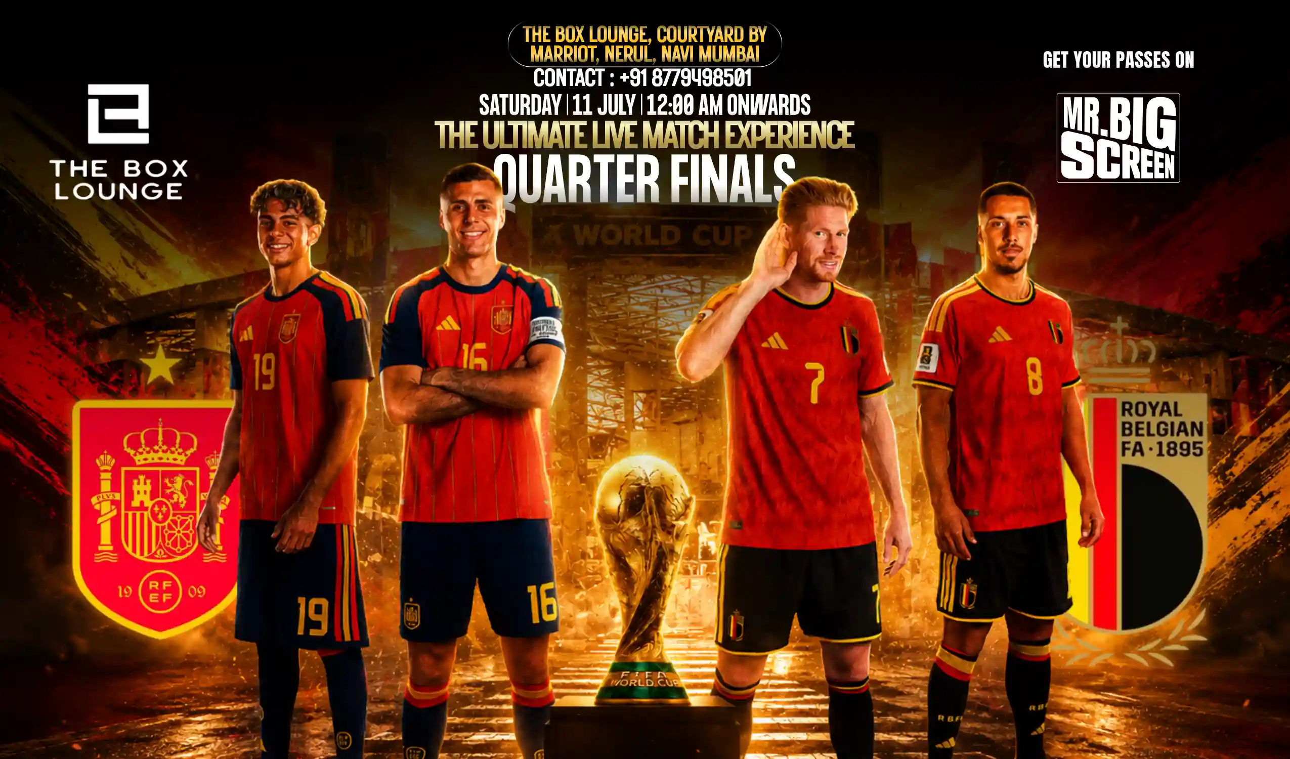 FIFA World Cup 2026-Live Watch Party-Spain Vs Belgium, The Box Lounge, Navi Mumbai 